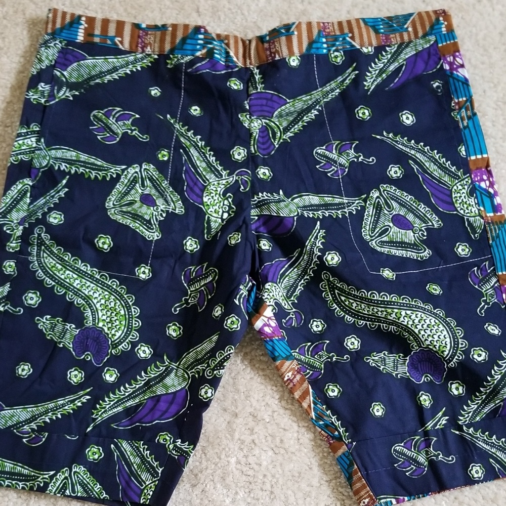 Men's African print shorts
